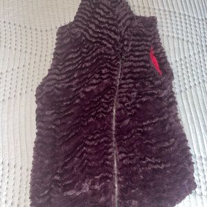 Patagonia Faux Fur Vest Women’s large